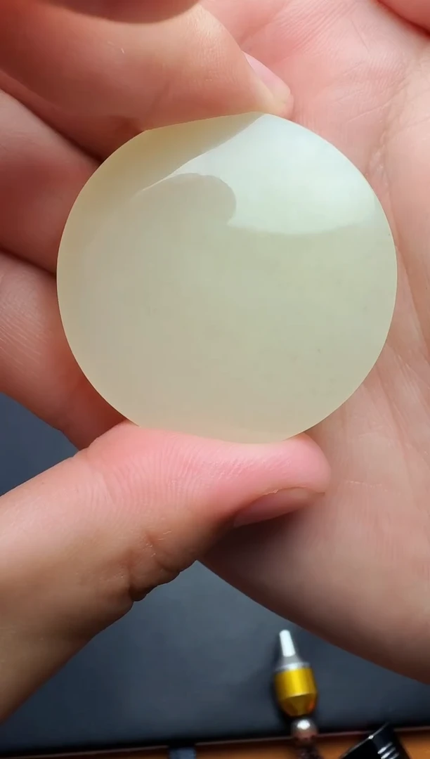 和田玉未镶嵌颈饰圆牌01