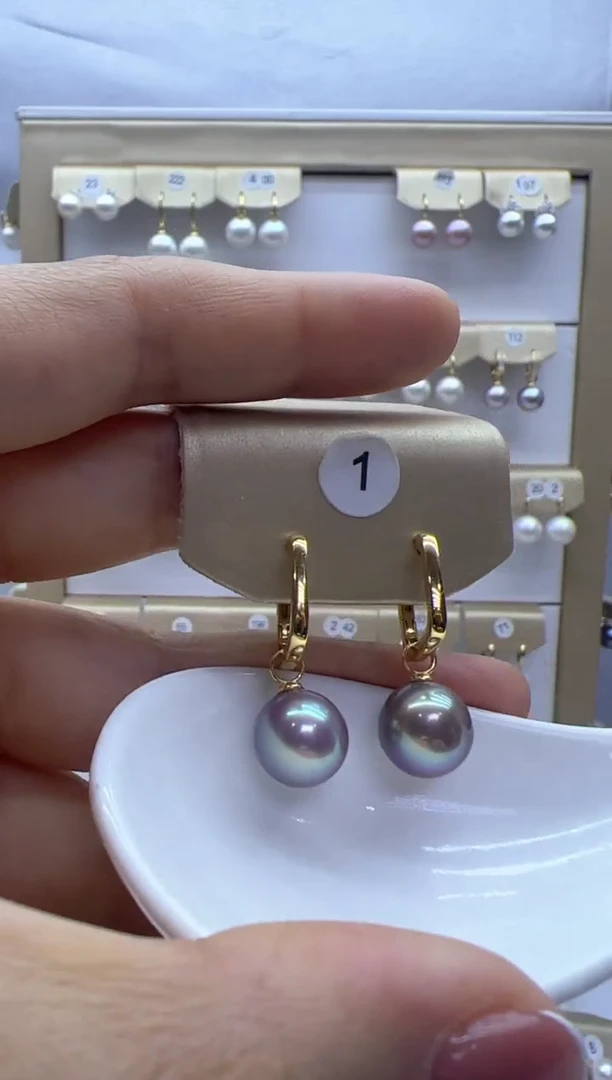 【闪购商品】淡水珍珠耳饰银S925镶嵌1