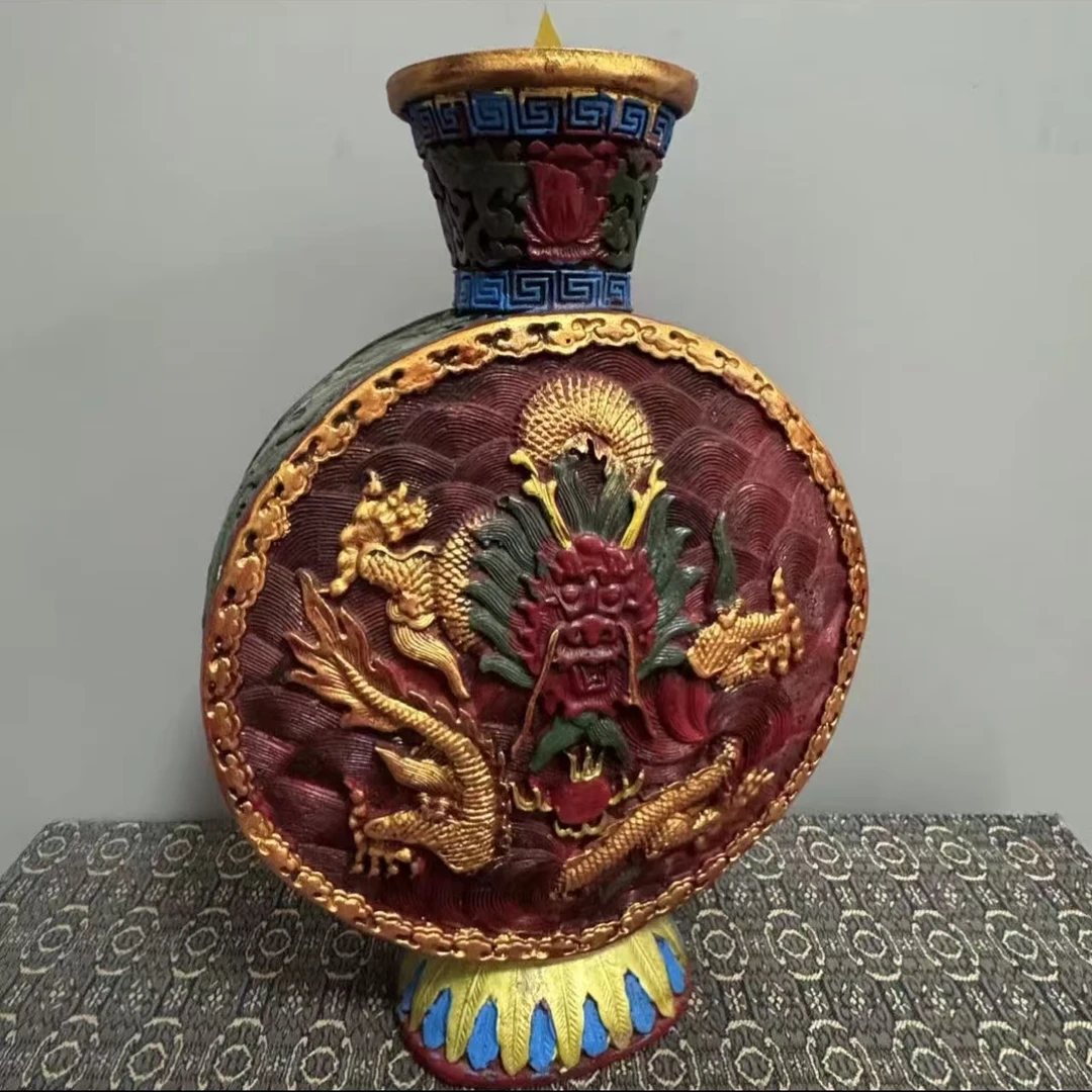 鸿福祥瑞精美软陶瓶