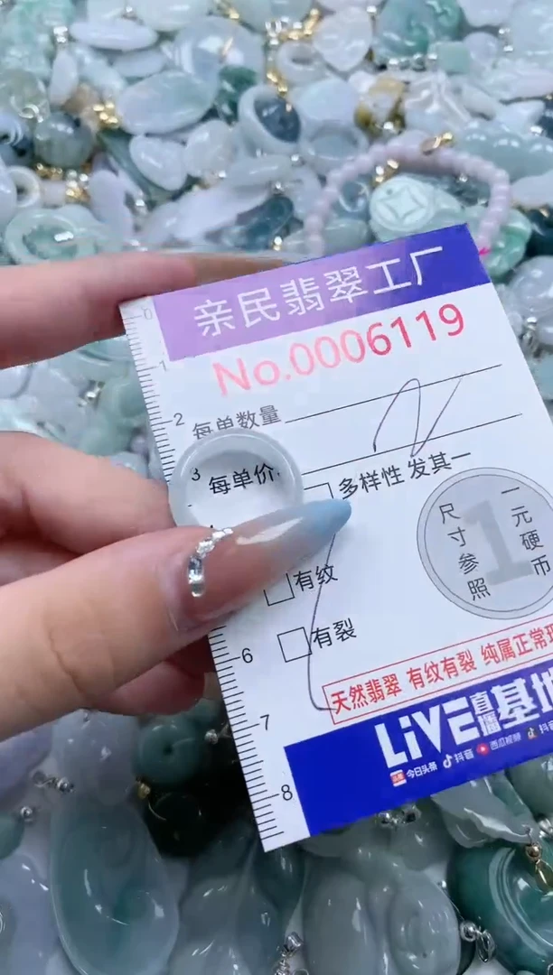 翡翠未镶嵌吊坠(不含链)6119