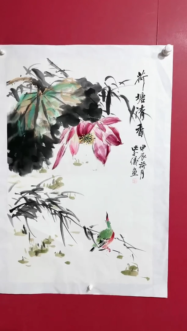 【闪购商品】绘画80林紫仪绘画作品68*45