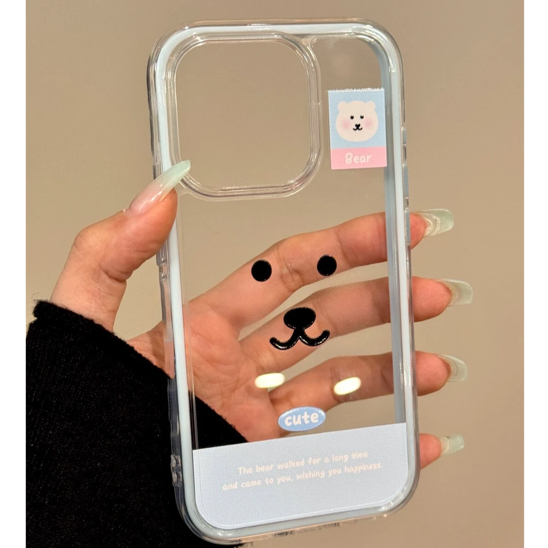 自嘲熊表情适用苹果16promax手机壳iPhone15/14/13软12/11软壳女