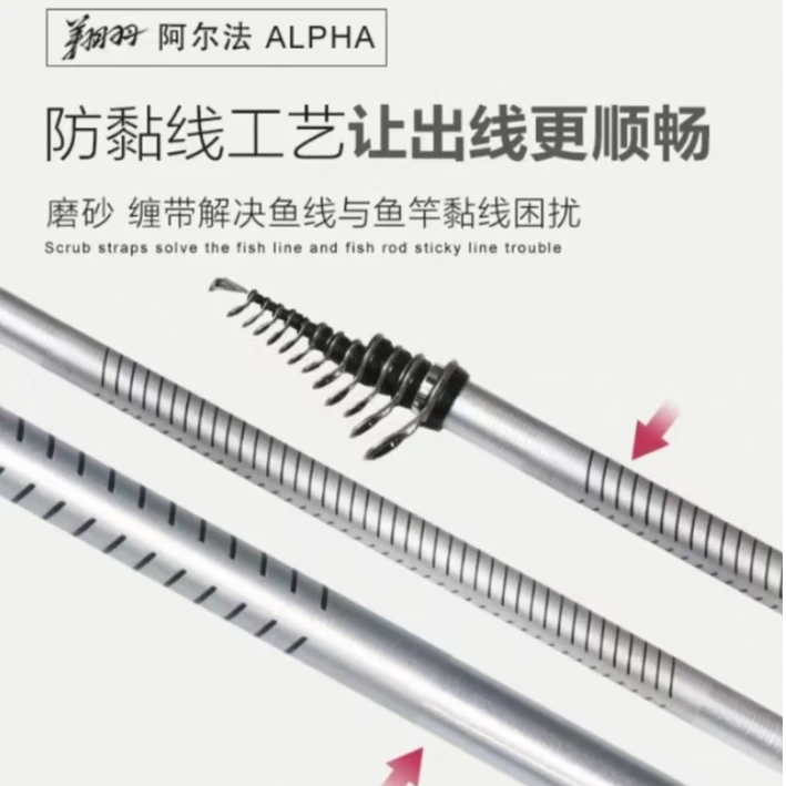 翔羽定位矶竿阿尔法ALPHA 4米8定位5米2尺寸自由切换