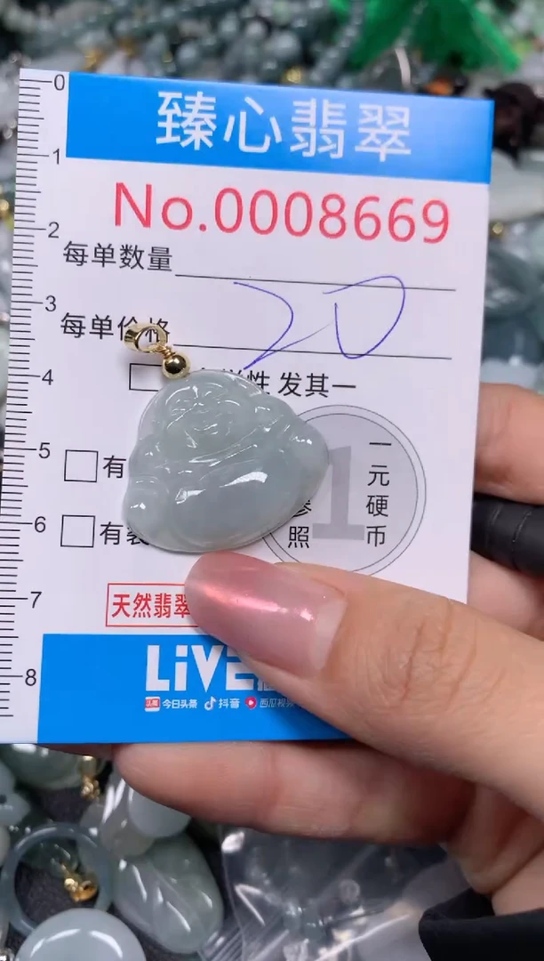 【闪购商品】翡翠颈饰未镶嵌含绳0008669