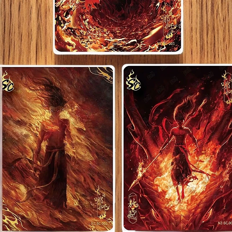 【EX大胃王】【EX非酋】玩法卡游《哪吒之魔童闹海》卡片哪吒斗天包EX