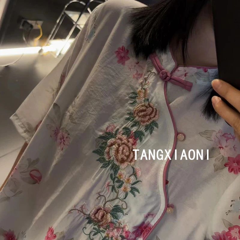 2店 渠道货【水粉佳人】重磅刺绣上衣