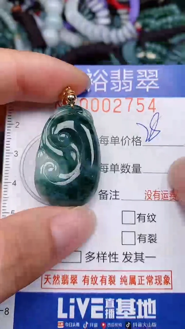 翡翠未镶嵌颈饰...0002754