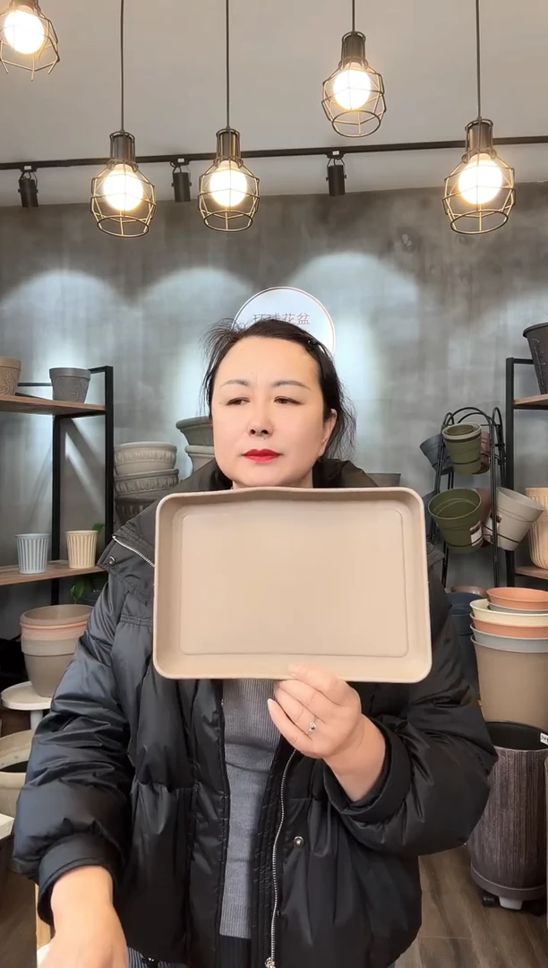 【闪购商品】塑料萨米特长槽托盘素陶色2只