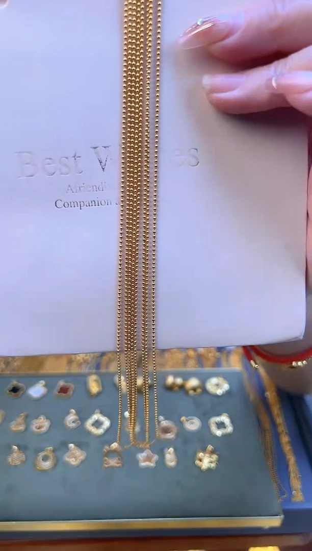 50cm固定不可调节光面珠珠链1.83g（多样性发货）