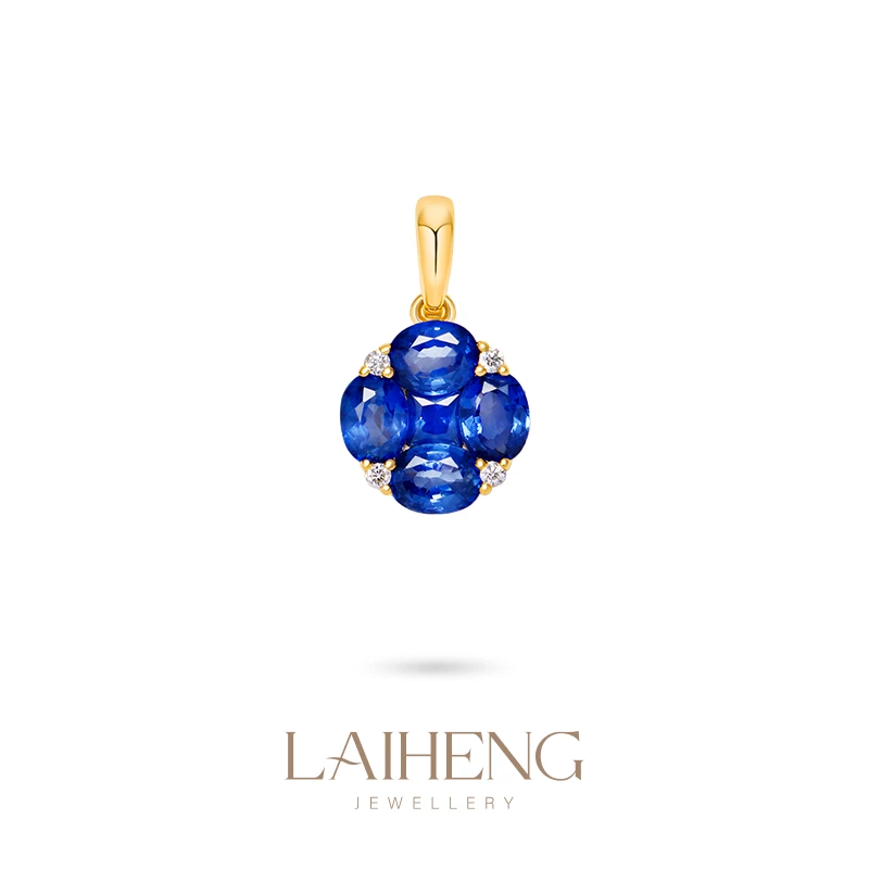 【钱币】18K金 蓝宝石吊坠241905