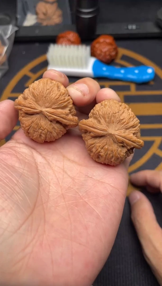 吊坠文玩核桃白狮子39