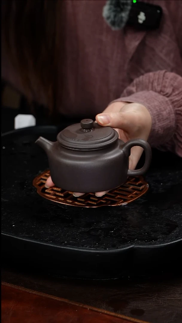 茶壶紫砂坦***筝宜兴原矿紫砂154