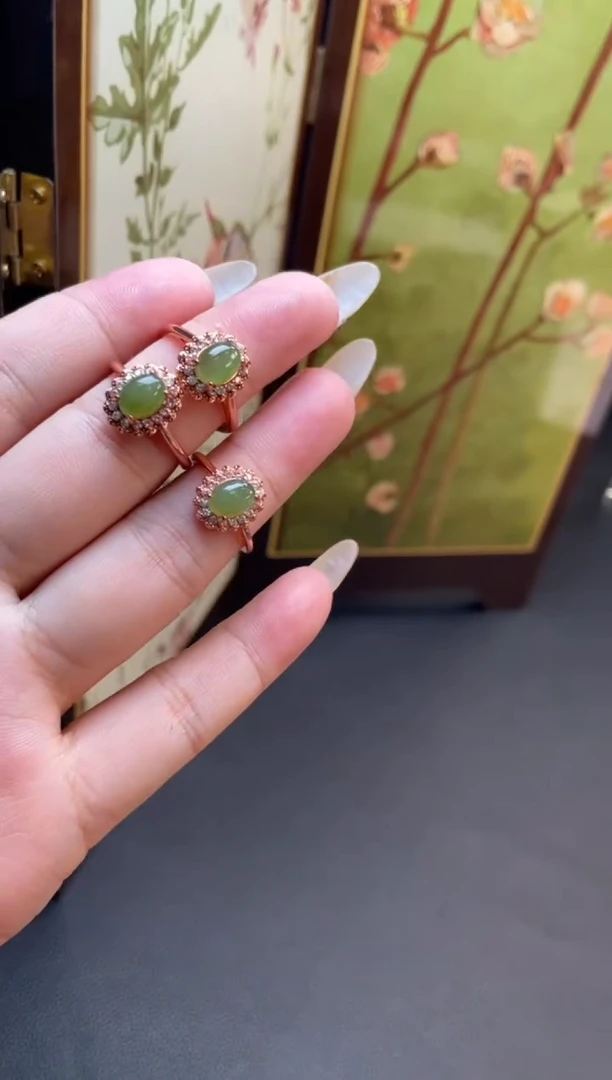 未镶嵌戒指和田玉2戒指多样性发一