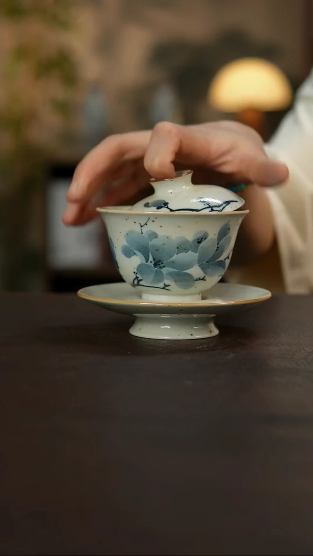 杯景德镇陶瓷杯碗柴烧多人
