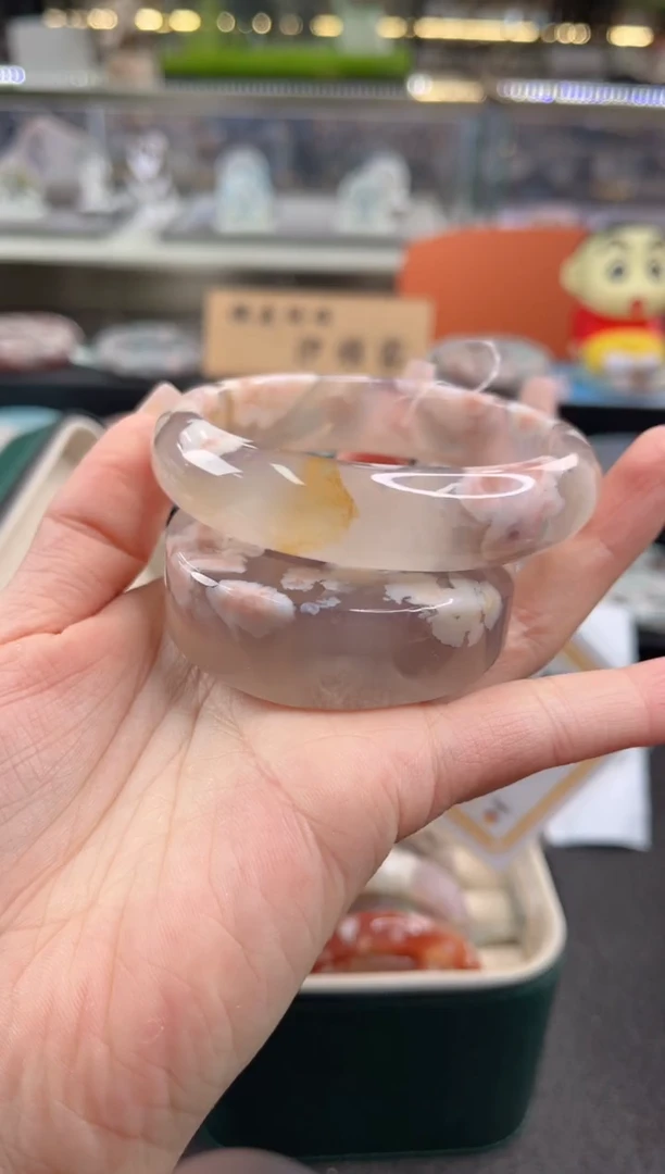 未镶嵌手镯石英质玉尘*丷圈口（赠品镯心）