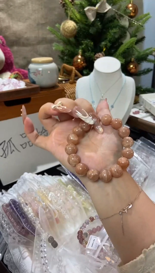 水晶手串未镶嵌孤品捡漏均匀瑕疵介意勿拍