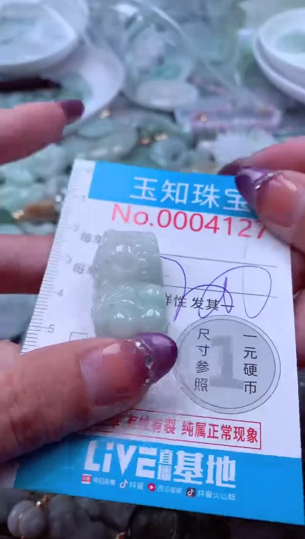 翡翠未镶嵌吊坠(不含链)4127