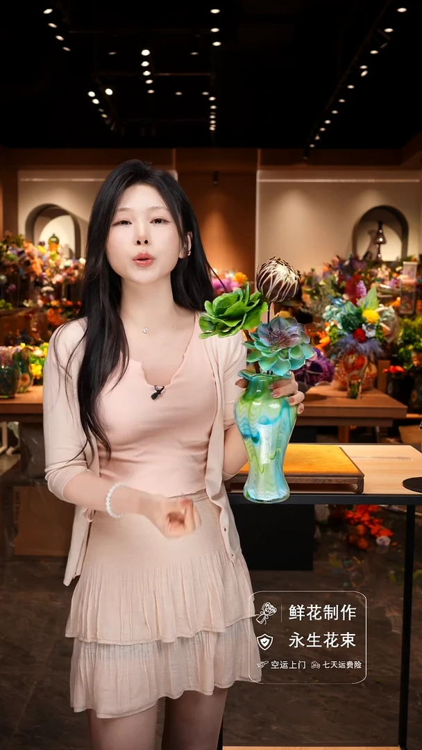 琉璃手工艺品手工花器花束空运包邮送货上门-以图片为准
