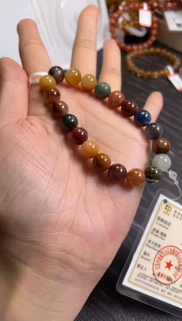 手链9.5±/x-347未镶嵌水晶彩兔毛