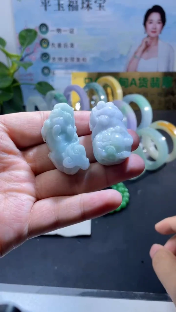 颈饰未镶嵌翡翠翡翠貔貅多样性发货一件