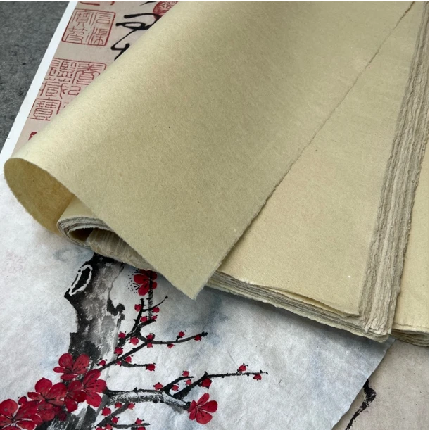 【E-2加厚】纯手工毛边纸46x76cm书法创作- 篆隶楷行草