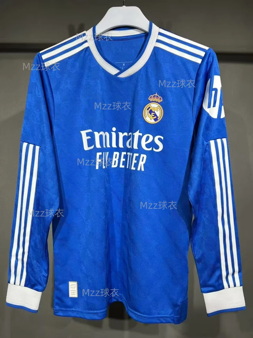 25/26皇马二客长袖球员版足球服速干运动服