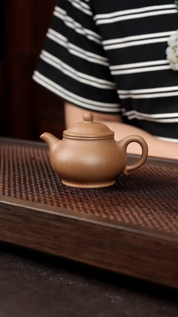 茶壶紫砂芝麻绿潘壶