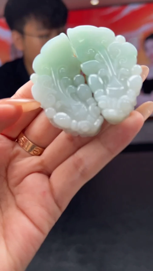 未镶嵌定制翡翠9-19HDJT0203009一对