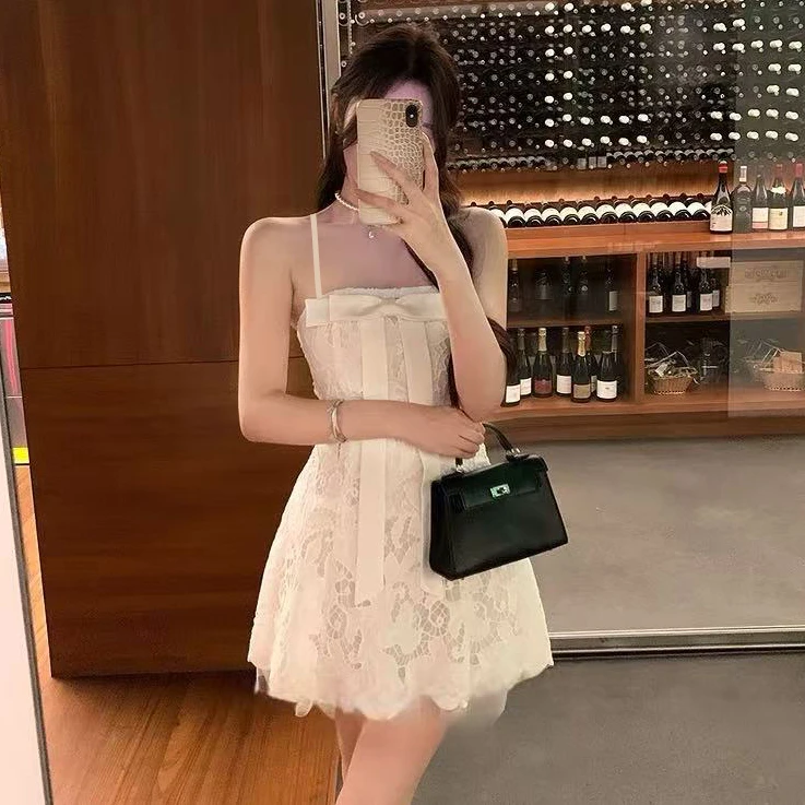 【純白花嫁】doll感蝴蝶结吊带裙