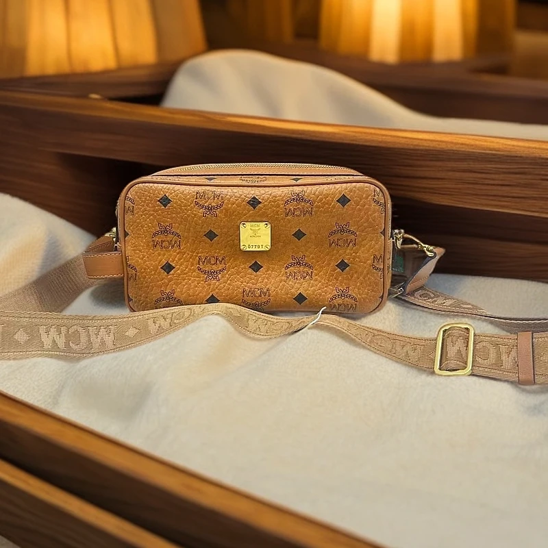 95新 MCM 干邑色腰包1210 1843