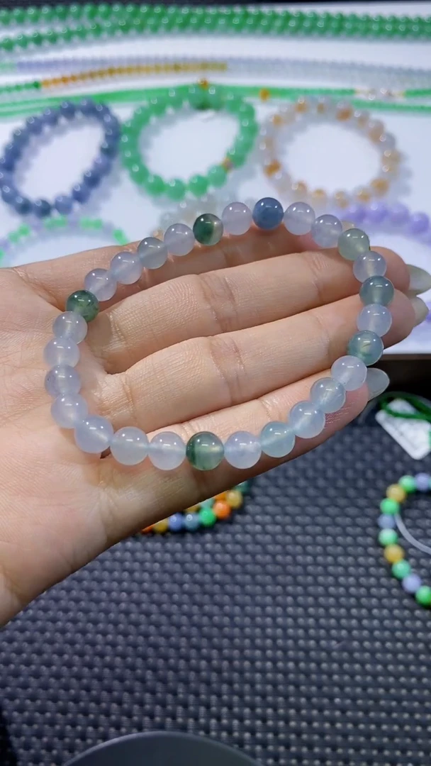散珠翡翠卡6.7手串