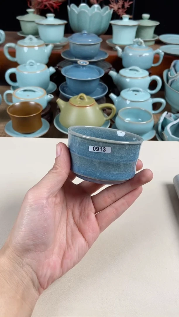 【闪购商品】其他913号原泥胎煤柴烧支钉烧纯手拉竹节杯