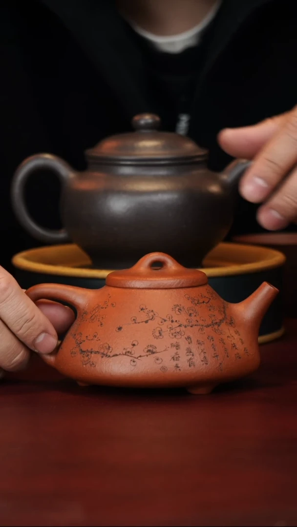 茶壶紫砂金国东--手工--石瓢