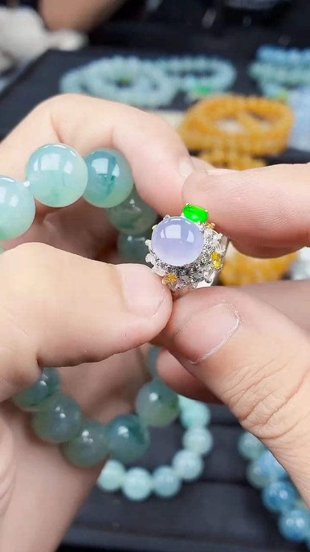 未镶嵌定制翡翠潇**?毛货需精细抛光拍一发一（多样性发货）