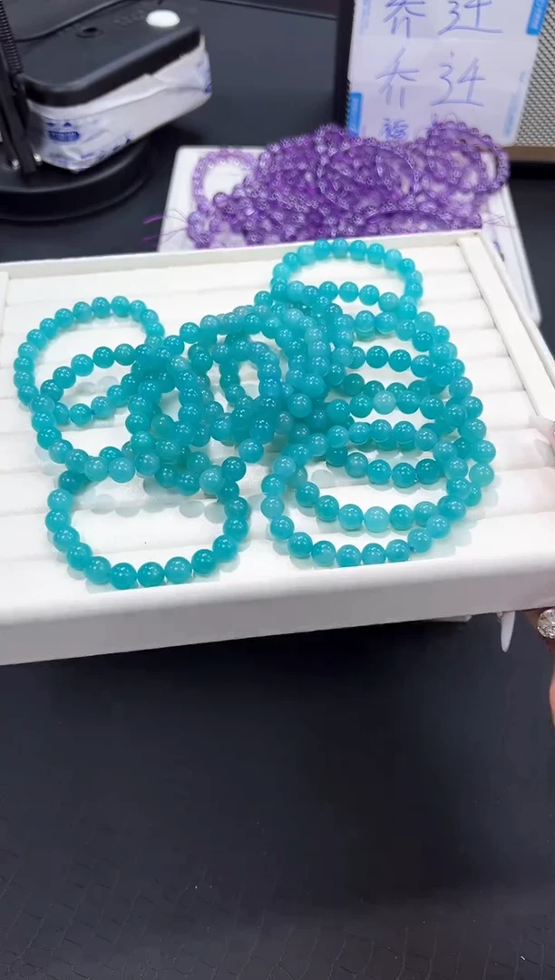 手串未镶嵌天河石54V样性发其一【1条】默认微瑕8mm