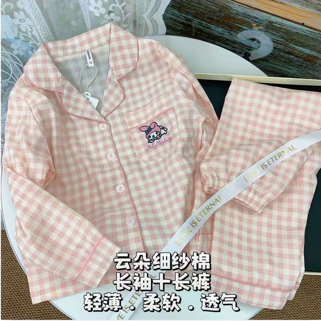 女宝宝短袖套装2025年儿童家居服空调服薄款睡衣夏季韩版ins甜美