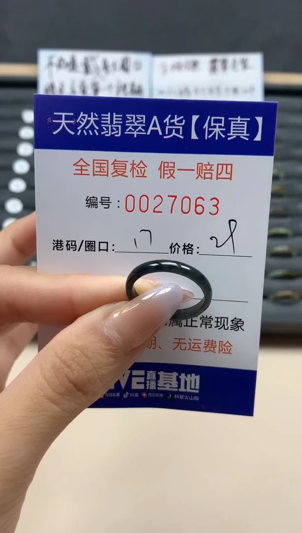 【闪购商品】翡翠戒指未镶嵌天然27063