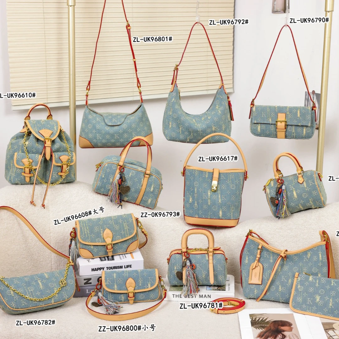 【设计师款】轻奢春夏新品丹宁牛仔系列手提斜挎腋下包时尚休闲百搭