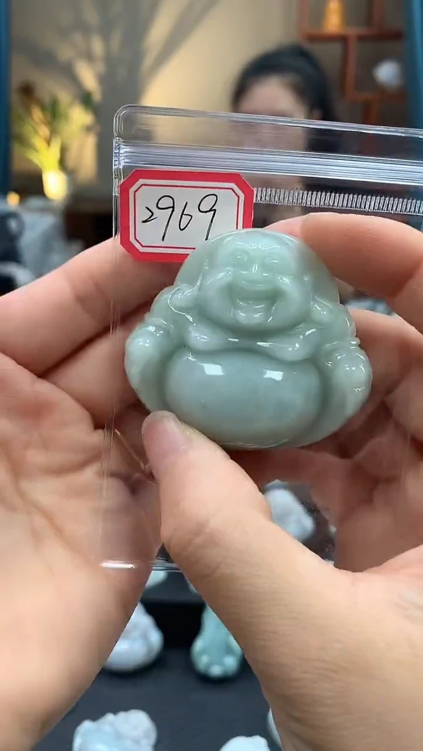 颈饰未镶嵌翡翠佛公2969