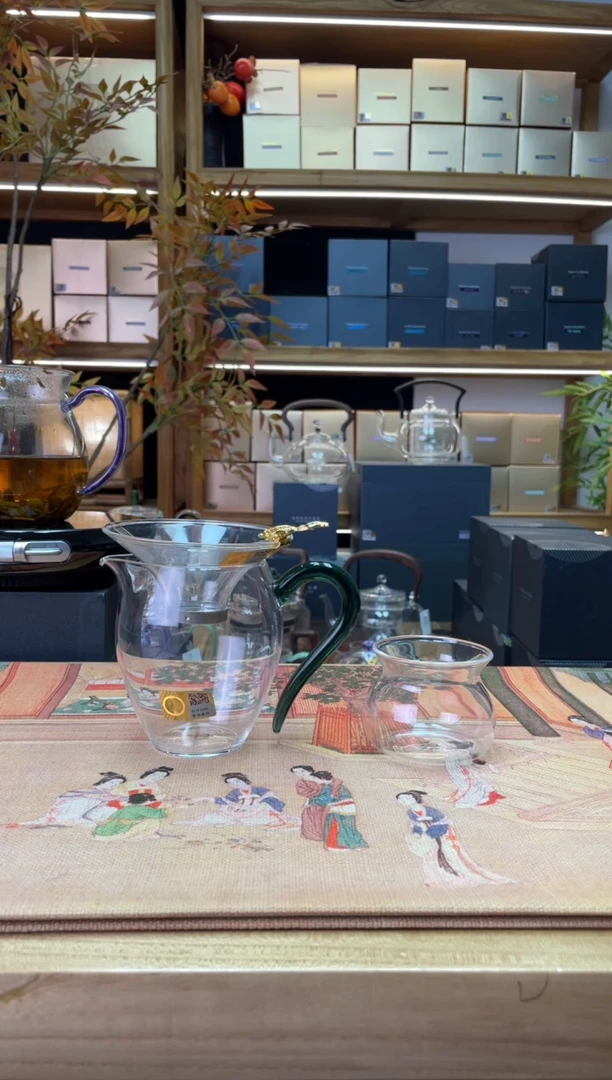 【闪购商品】怡然茶海/墨绿+金鱼茶漏