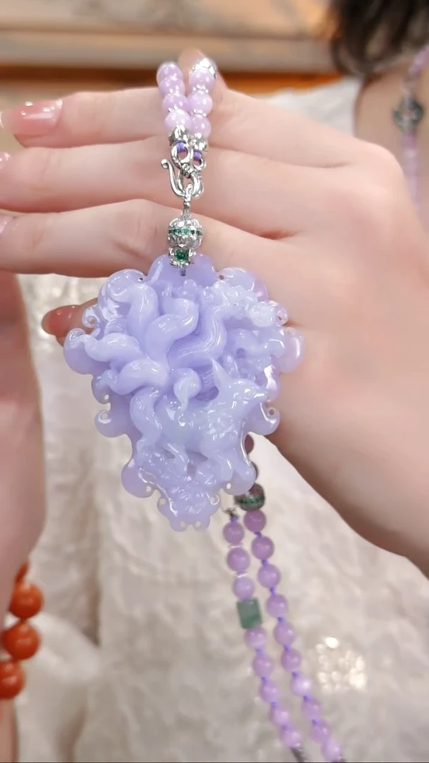 颈饰未镶嵌翡翠国风