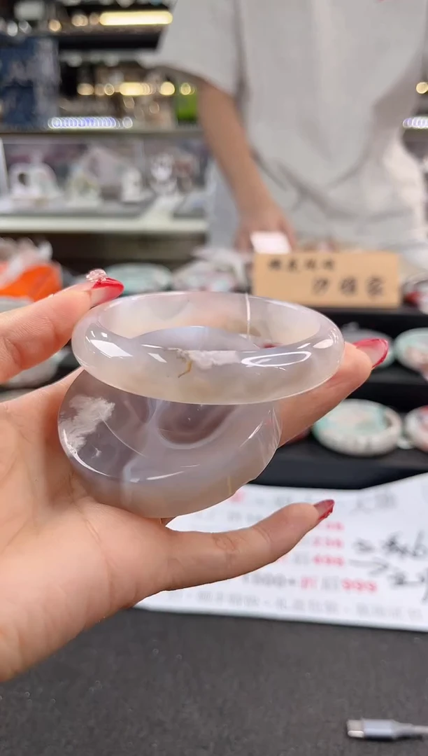 未镶嵌手镯石英质玉62圈口 （赠品镯心）396496