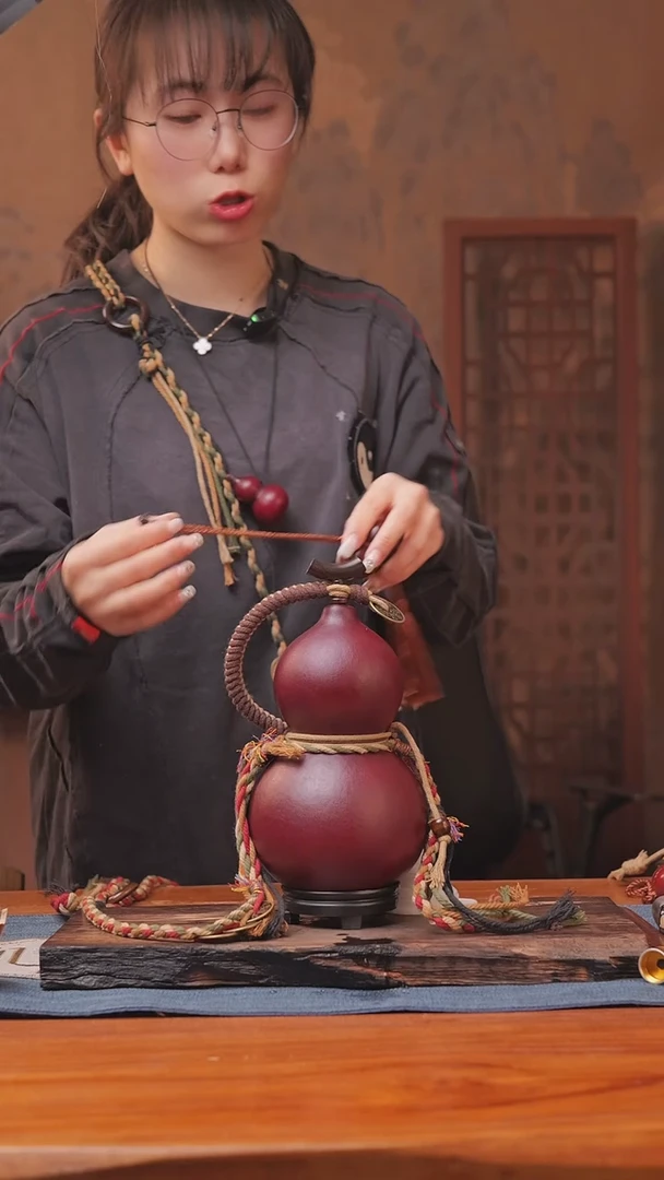 1195号链接精品大漆葫芦现货现发[一物一拍]（600ml）