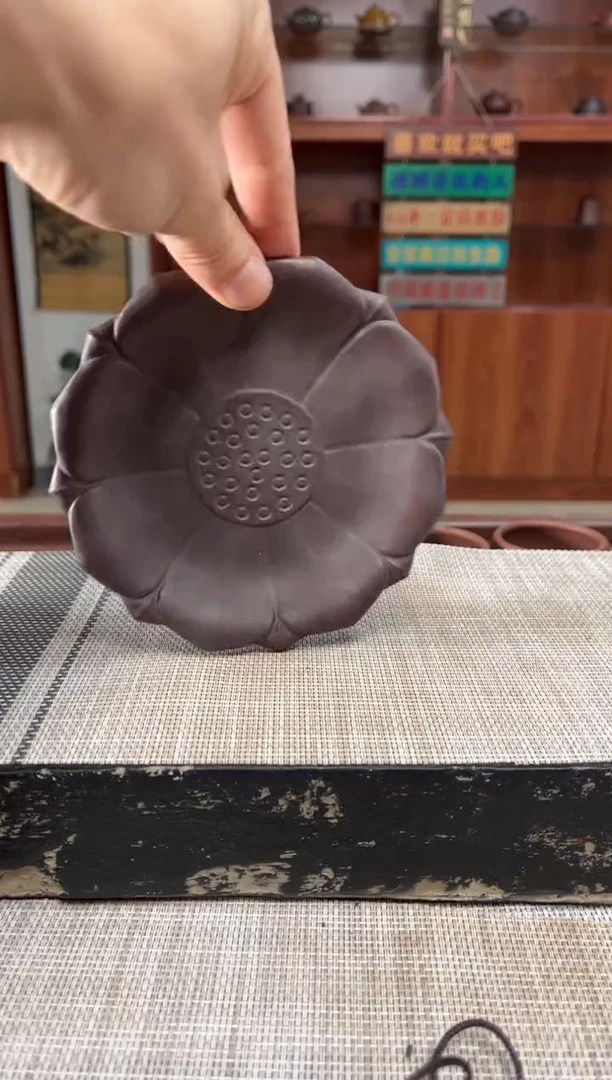 茶杯紫砂紫砂石红杯垫