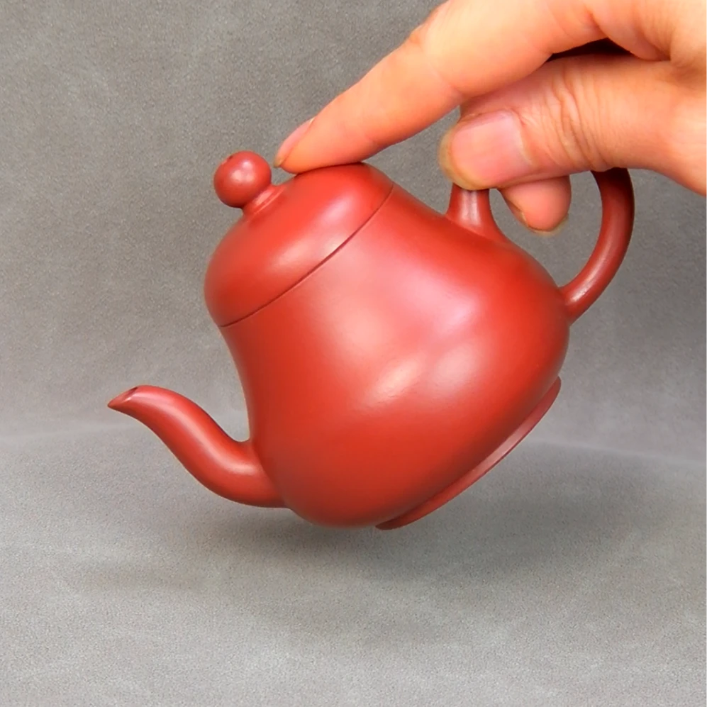 摩苏手拉壶潮州功夫茶壶茶器原矿大红袍朱泥紫砂壶茶壶思婷壶小壶