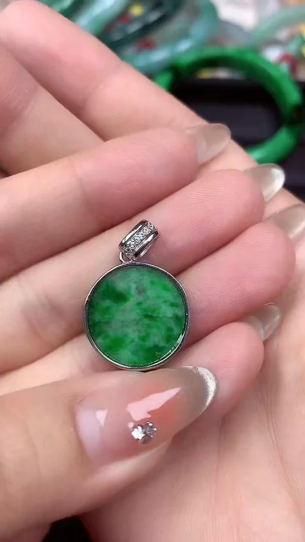 【闪购商品】翡翠颈饰银S925镶嵌颈饰