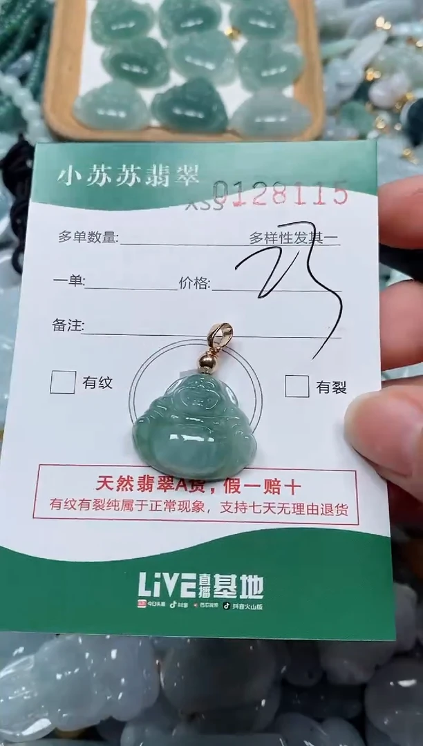 【闪购商品】翡翠颈饰未镶嵌闪购商品0128115