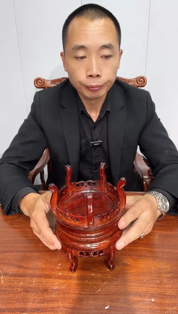 木香炉底座红色13*14*9两个