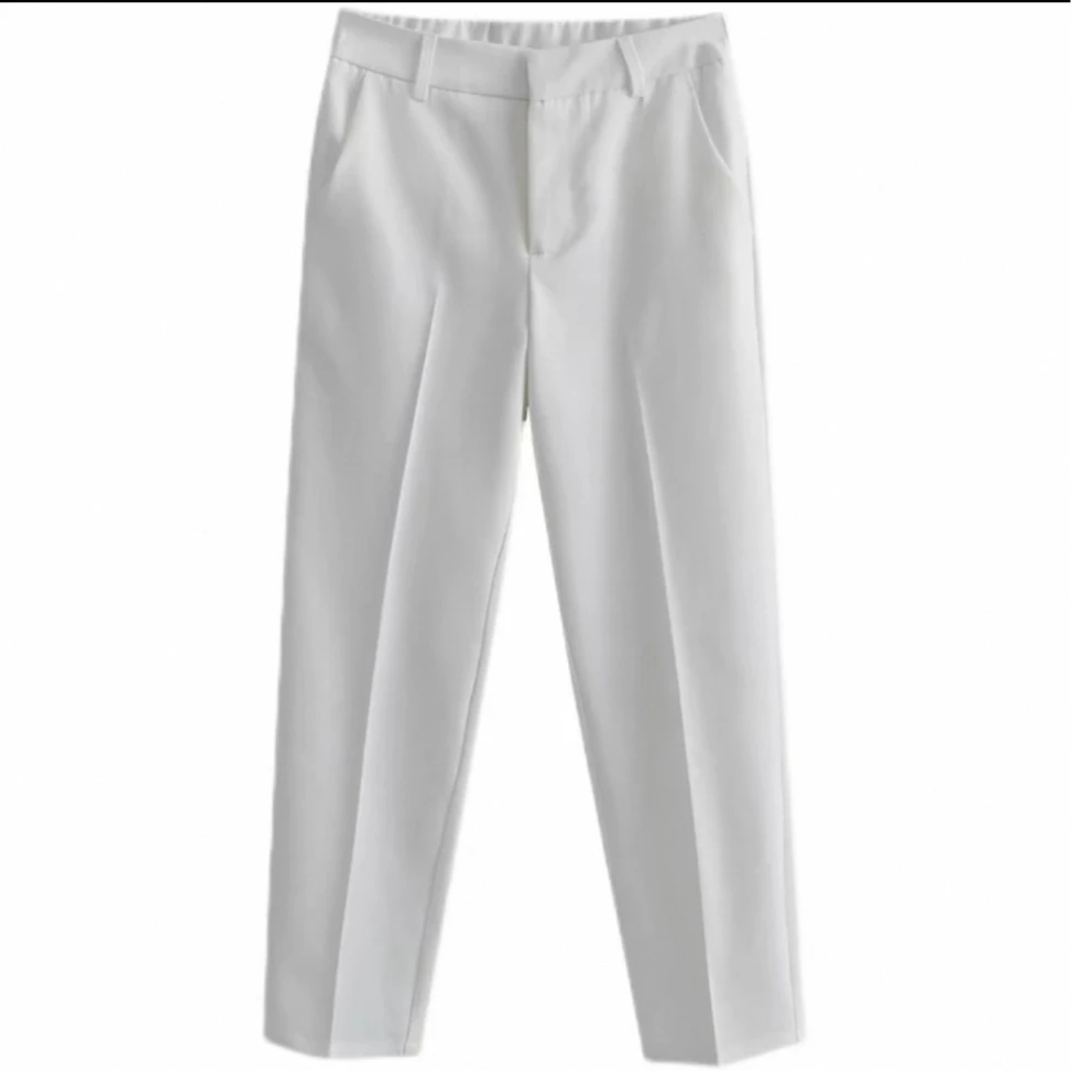 女士九分裤25年新款裤子小直筒裤烟管裤