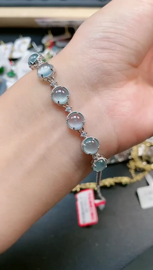 翡翠戒指银S925镶嵌111111